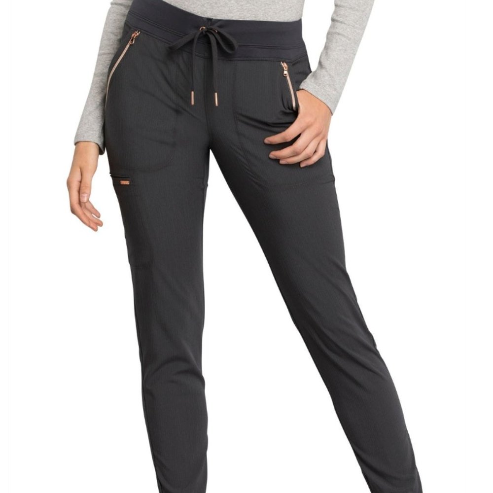 Cherokee Statement Slim Taper Scrub Pant Pewter